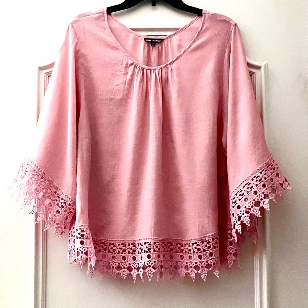 Unique Spectrum Peach Blush Boho Top